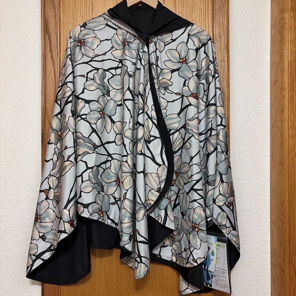 RainCaper Tiffany Magnolia  Rain Cape Rainproof Breathable  Poncho NWT